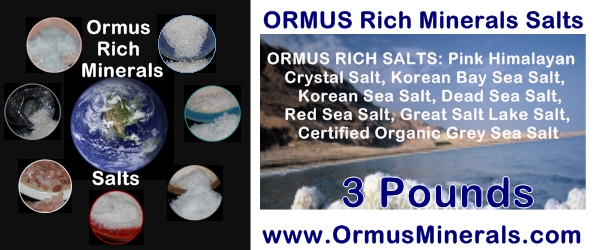 7 Rich Ormus Minerals Salts Combinations 3 lb 7 Rich Ormus Minerals Salts Combinations 3 lb